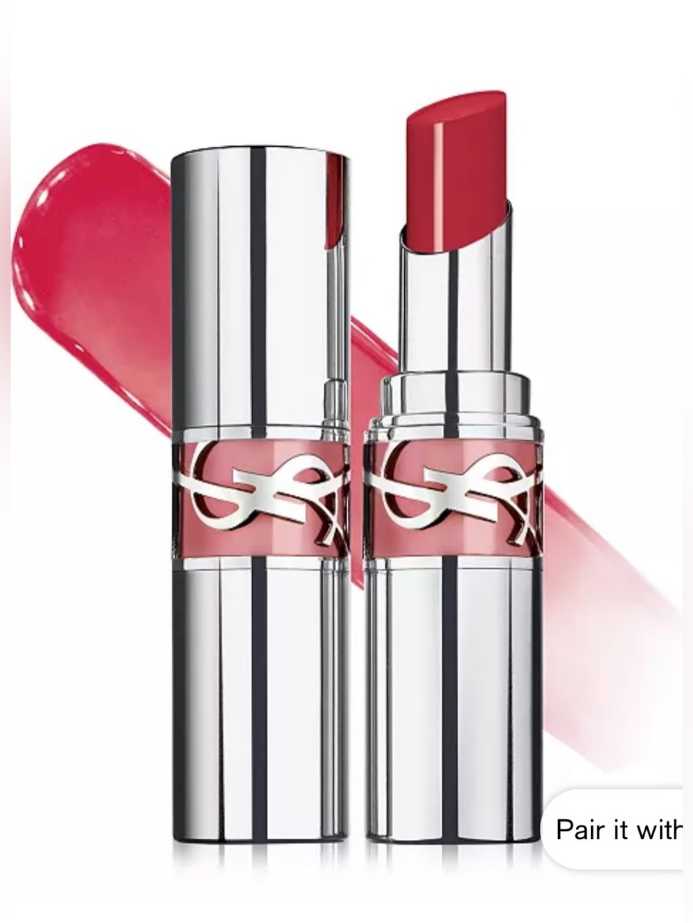 NWT YSL Yves Saint Laurent Loveshine high shine caring lipstick color shade 208